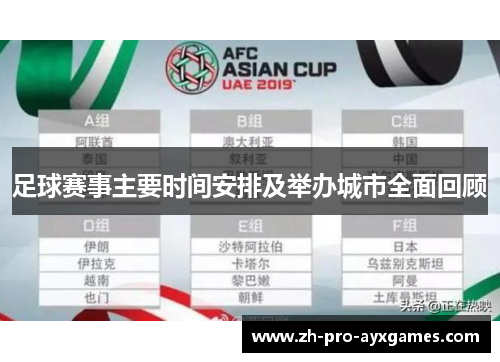 足球赛事主要时间安排及举办城市全面回顾 足球赛事主要时间安排及举办城市全面回顾