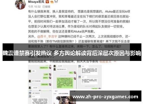 魏震遭禁赛引发热议 多方舆论解读背后深层次原因与影响